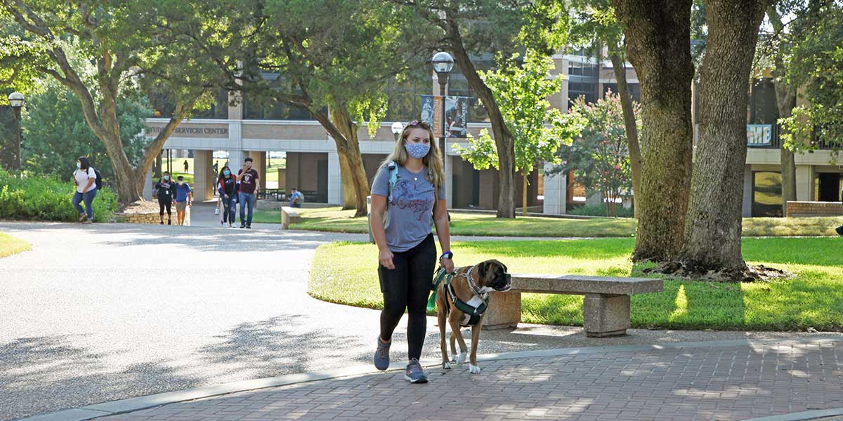 Walking with Mask